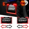 XKGLOW Motorcycle LED License Plate Frame Running Turn and Brake Light (XK034018-B, XK034018-W)