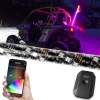 XKGLOW 2nd Gen XKchrome Advanced App Control LED Whip Light Kit for 4x4 Offroad UTV ATV