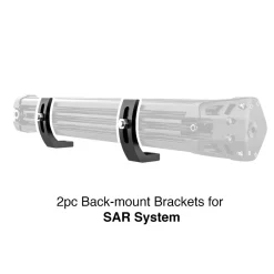 XKGLOW 2pc Back Mount Brackets for SAR Search Light Bars (XK-SAR-BRC)