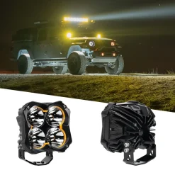 XKGLOW 2pc 5in 48W Spot Beam Offroad Cube Light Kit (XK067005-KIT)