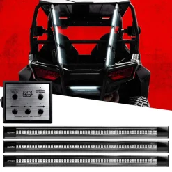 XKGLOW Plug and Play Tube Kit Emergency Strobe Light System 12in LED Tubes