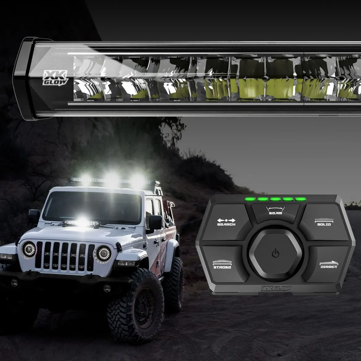 XKGLOW SAR90 Light Bar Kit - Emergency Search and Rescue Light System