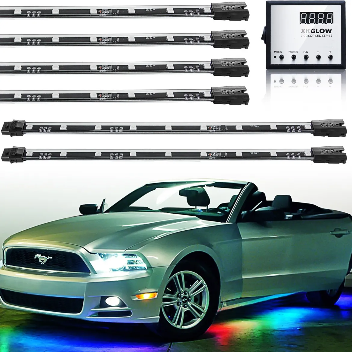 XKGLOW Underglow LED Accent Light Kit - Million Color UFO with Remote