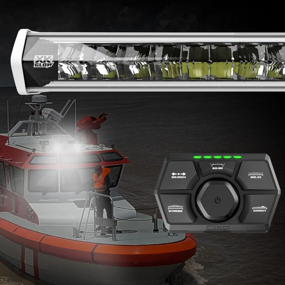 XKGLOW White SAR90 Light Bar Kit - Emergency Search and Rescue Light System