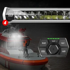 XKGLOW White SAR360 Light Bar Kit - Emergency Search and Rescue Light System