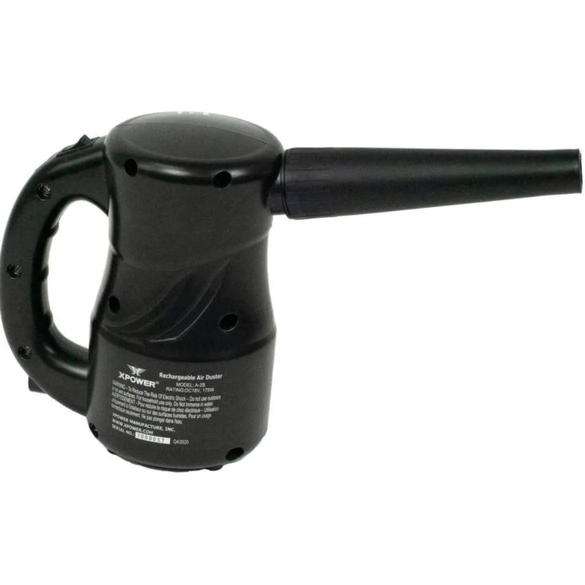 XPOWER A-2B Cyber Duster Cordless Multi-Use Rechargeable Air Blower (A-2B-Black)