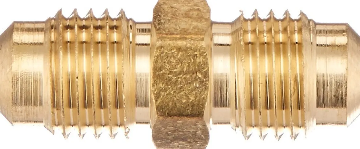 Yellow Jacket 1/4" Male Flare Add-A-Hose Coupler for HVAC Systems (19144)