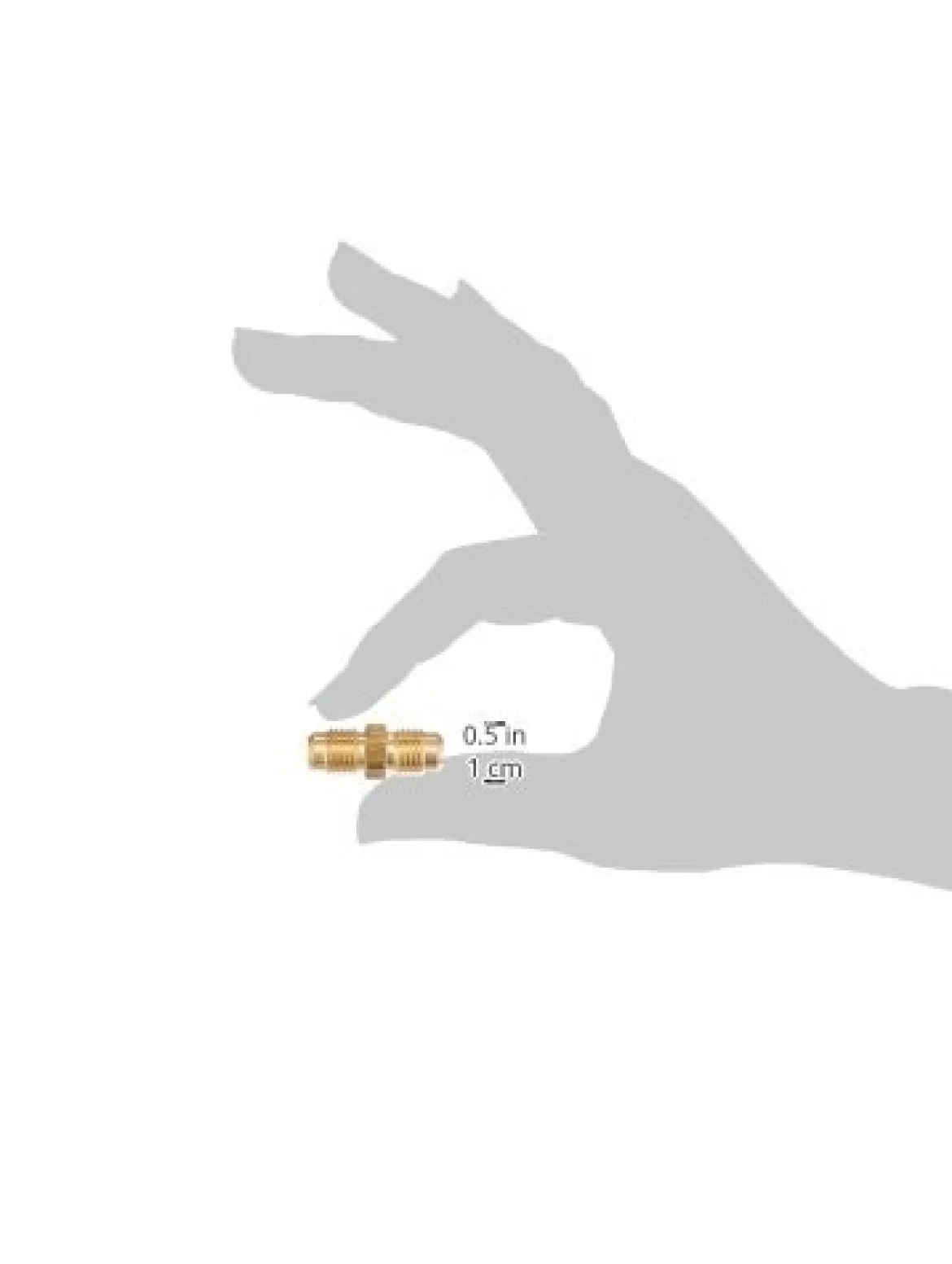 Yellow Jacket 1/4" Male Flare Add-A-Hose Coupler for HVAC Systems (19144)