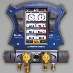 Yellow Jacket Digital Manifold Backpack Kit With Set Of 6 Plus Ii Hoses (40885)