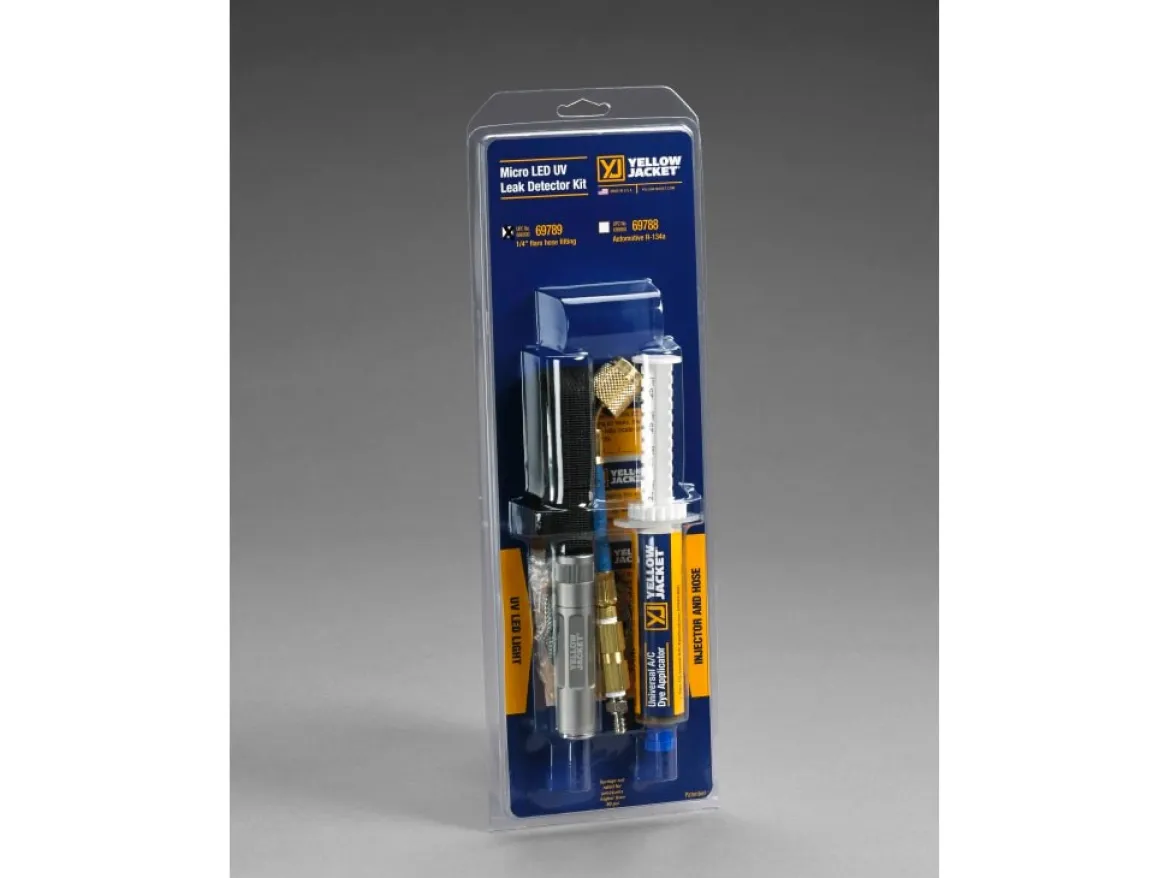 Yellow Jacket Micro UV LED and Dye Kit for AC/R Leak Detection (69789)