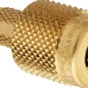 Yellow Jacket Quick SealRight 1/4" x 1/4" Male Flare Shut-off Adapter (19109)