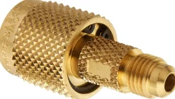 Yellow Jacket Quick SealRight 1/4" x 1/4" Male Flare Shut-off Adapter (19109)