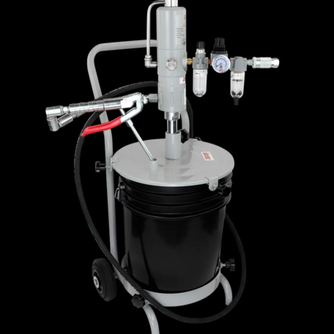 Zeeline 45:1 Grease Pump For 25-50 Lbs. Pails Package W/Cart (ZE3574KC)