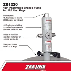 Zeeline 45:1 Grease Pump For 120 Lbs. Kegs (ZE1220)
