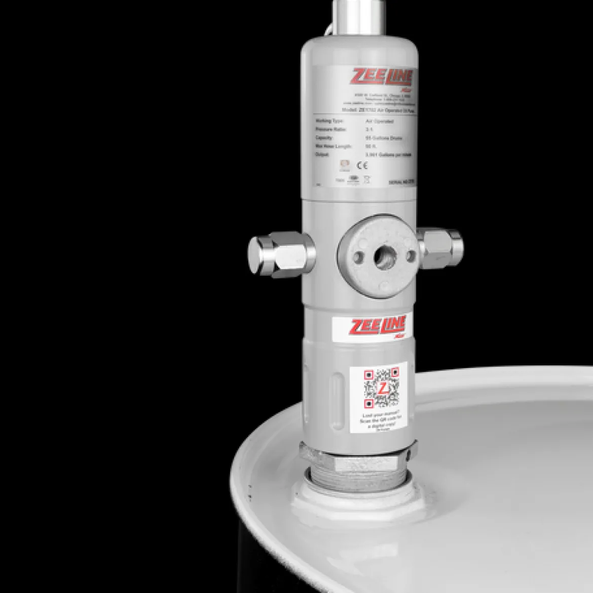 Zeeline 3:1 Pneumatic Piston Pump For 55-Gallon Drums (ZE1702)