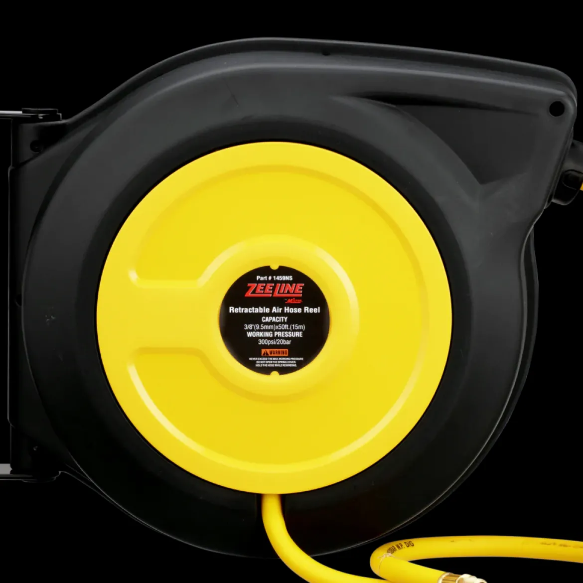 Zeeline 50-Ft. Closed Air Hose Reel W/Hybrid Polymer Hose (ZE1459NS)